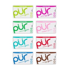 PUR Gum | Aspartame Free Chewing | 100% 9 Count (Pack of 8), Variety picture