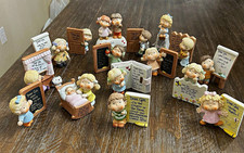 Vintage Enesco Dear God Kids Figurines Lot of 16 1982 All Original Boxes picture