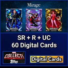 Topps Marvel Collect Mirage 26 SR+R+UC 60 Cards picture