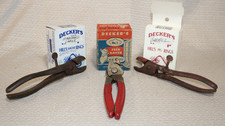 Vintage Decker’s Hill’s Hog Pig Nose Ring Pliers Tools Rings Boxes Farm Lot picture