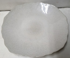 Jars France 11 1/2” Plume White Pearl Perle XL Dinner Plate EUC New picture