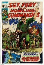 Sgt Fury #72 1969 Marvel Comics FN- Comic Book John Severin Art picture