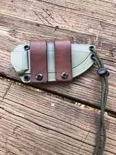 ESEE 3 or 4 Leather Scout Carry Horizontal Straps (knife &  Sheath Not Included) picture
