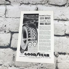 Vtg 1939 Print Ad Goodyear Tires Advertising Art picture