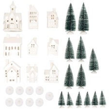 White Porcelain Christmas Village Collection picture