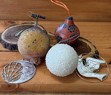 Lot VTG Christmas Ornaments Lot Of 5 picture