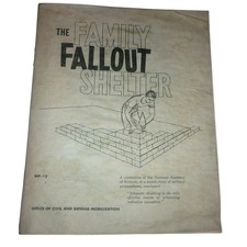 Vintage 1959 The Family Fallout Shelter MP-15 Civil Defense Booklet Cold War picture