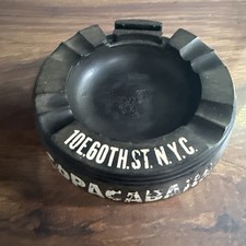 Vintage Copacabana NYC Ashtray 10 E 60th St New York Black Advertising Club Bar picture