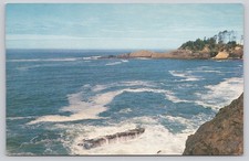 Vintage Oregon Coast Photochrome Postcard by C.H. Ebeling 1939+ picture