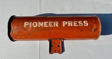 Vintage St Paul Dispatch Pioneer Press Minnesota Newspaper Tube Holder Round picture