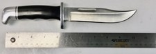 Vintage Buck Knife 119 Fixed Blade Original Leather Sheath USA - VERY GOOD🔥 picture