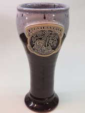 Beautiful Hand Painted Ceramic Pottery Mug Goblet ~ RENAISSANCE Festival 2004 picture
