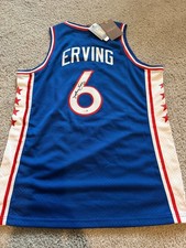 Julius Erving Dr J autographed Philadelphia 76ers jersey JSA COA [COPY] picture
