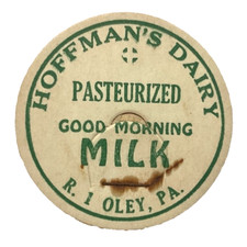 HOFFMANS DAIRY  MILK  OLEY  PENNSYLVANIA  PA  MILK BOTTLE CAPS picture