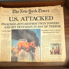 The New York Times Sept 12, 2001 Late Edition Newspaper 