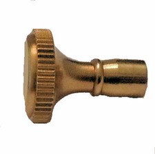 SOLID BRASS TURN KNOB LAMP PART SWITCH  4-36 THREAD  TV-511  picture