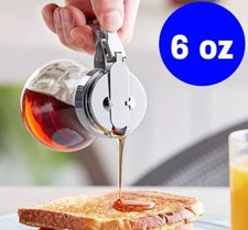 6-Ounce Glass Syrup Dispenser, Retro Style Bulb Jar Syrup Dispensers picture