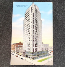 Wisconsin Tower Milwaukee WI Linen Postcard Unposted Divided Back picture