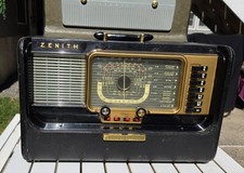 Vintage Zenith Trans-Oceanic H500 Portable Shortwave Tube Radio picture