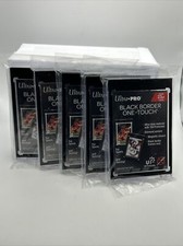 Ultra Pro One-Touch Magnetic Card Holder BLACK BORDER 23pt Point - Lot of 5 picture
