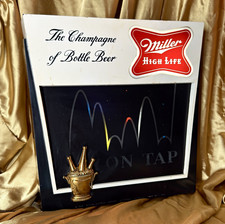 Vintage 1960 Miller High Life Lighted Sign · Bouncing Ball Design picture