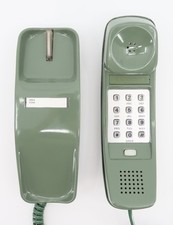 Moss Green Western Electric Trimline TouchTone Desk Telephone - Full Rest. picture
