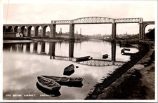 RPPC Ireland Drogheda Boyne Viaduct Railway Bridge Boats picture