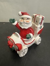 VTG 1959 Napco Christmas Santa Car Shaker Figurine Japan MCM picture