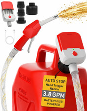 Fuel Transfer Pump, Auto-Stop, Hand Trigger Nozzle, 3.8 GPM picture