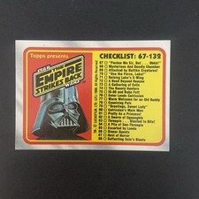 1980 Topps Star Wars Checklist 67-132 #132 picture
