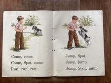 RARE 1950s Dick And Jane Our Big Book SPOT 4 Page Classroom Poster Storyline 24” picture
