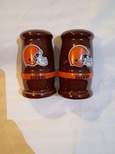 Cleveland Browns NFL Ceramic Salt and Pepper Shakers Set picture