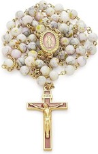 Mondo Cattolico Rosary Beads catholic for Women and Men from Vatican, Miraculous picture