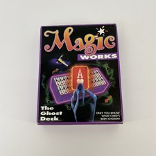 VINTAGE 1996 MILTON BRADLEY MAGIC WORKS GHOST DECK -PLAYING CARD MENTALISM TRICK picture