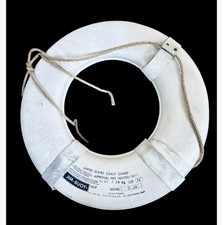 Vintage Jim-Buoy G-24 Life Ring Buoy US Coast Guard Nautical Marine Decor 24