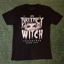 Vintage Britney Spears Witch Shirt Tour Cotton Unisex All Size Black Shirt NP442 picture