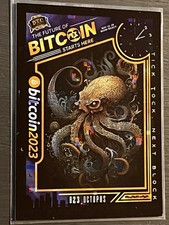 2023 Bitcoin Trading Card, Commemorative Limited Edition B23 Octopus #478/500 picture