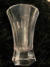 Moser Karlsbad Crystal Vase Josef Hoffmann Paneled Art Deco Bohemian Early 1900s picture