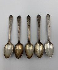 (5) Teaspoon Tea Spoon Allure Wm Rogers 1939 International Silver Silverplate picture