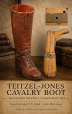 Antique Teitzel-Jones Cavalry Riding Boot with Named Maxwell London Boot Tree picture
