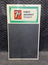Vintage 7up First Against Thirst Chalcboard Sign (14 x 24) picture