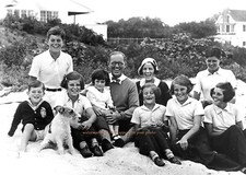 Young John F. Kennedy Family PHOTO Joseph, Eunice, Siblings & Dog Buddy picture