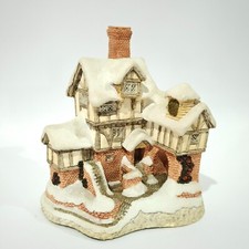 Vtg David Winter - Dickens Christmas Carol Ebenezer Scrooge Xmas Village House picture