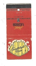 Candlelight Room - Hotel Victoria Matchcover New York City picture