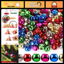 YGAOHF 1 Inch Jingle Bells for Crafting, Multi-Color Large Christmas Jingle Bell picture