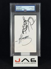 Nik Ranieri Autograph Sketch Card Art Disney Jafar Artist PSA picture