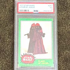Topps 1977 Star Wars #257 A Pair of Jawas PSA 3 Cert 164438165 picture