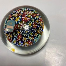 Italian Murano Glass Millefiori Paperweight Paperweight Retro Vintage picture