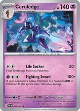Ceruledge Reverse Holofoil PAF 040/091 R NM picture