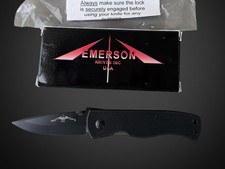 Vintage 2001 Emerson CQC-7A USA Folding Knife NIB Serial #1534 Box Papers picture